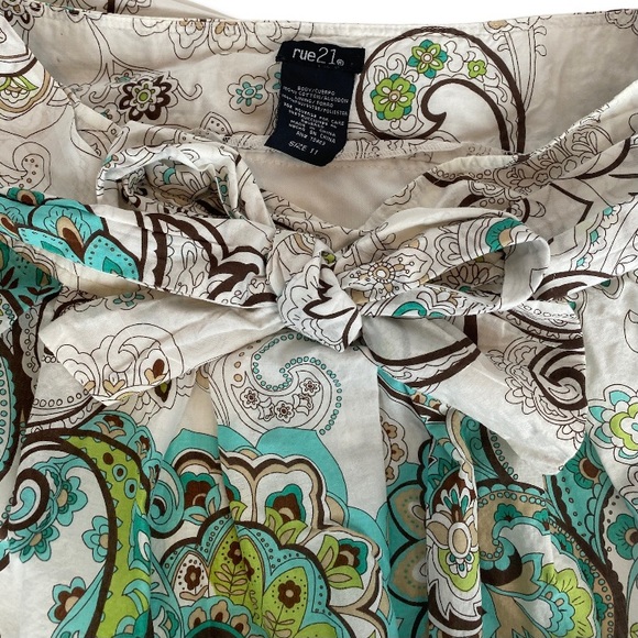 Pattern Circle Pleated Skirt - Picture 3 of 3